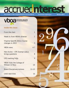 Newsletter Winter 2015