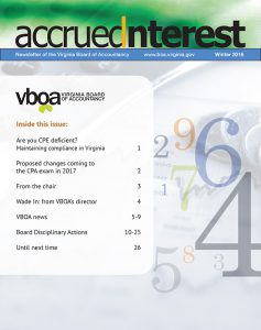 Newsletter Winter 2016