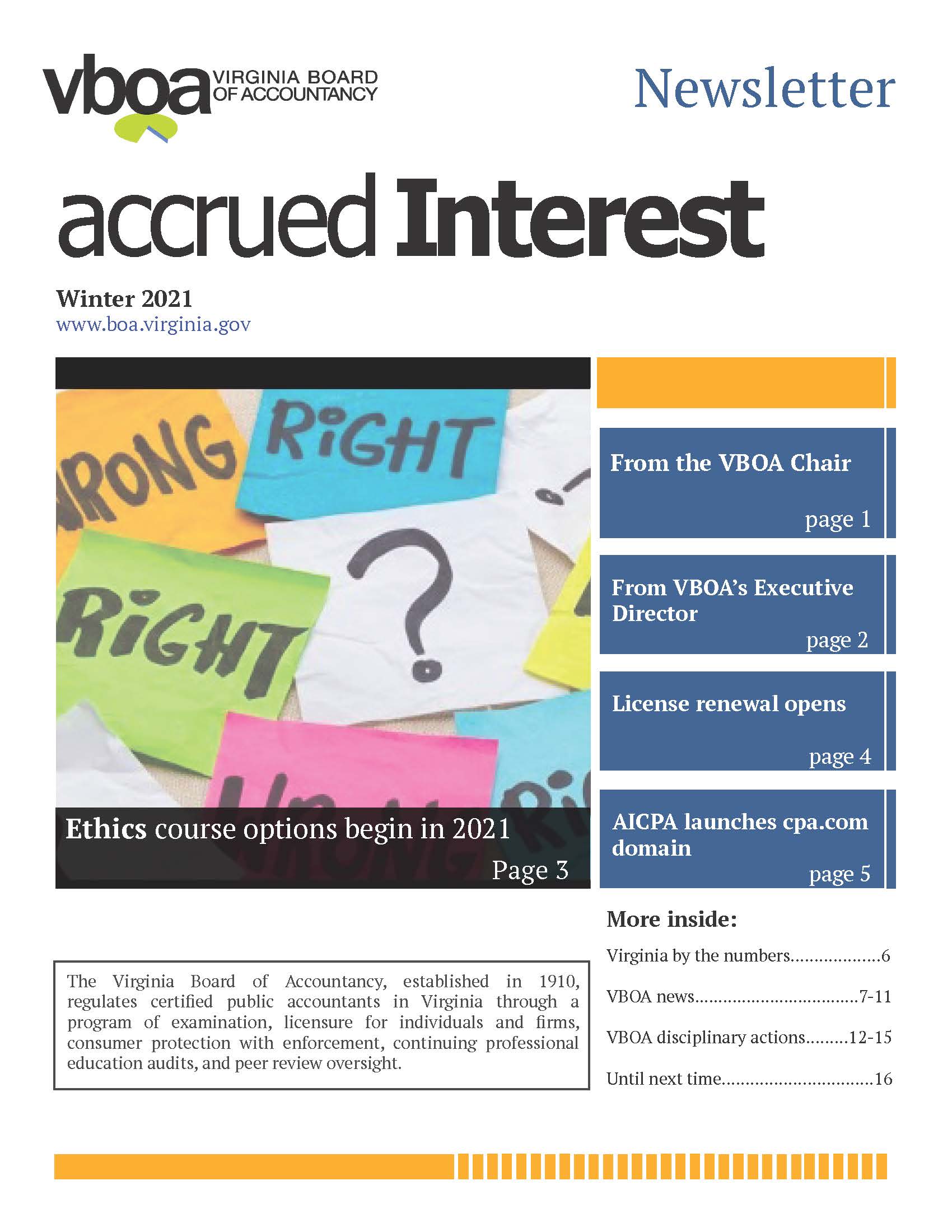 Newsletter ng Taglamig 2021